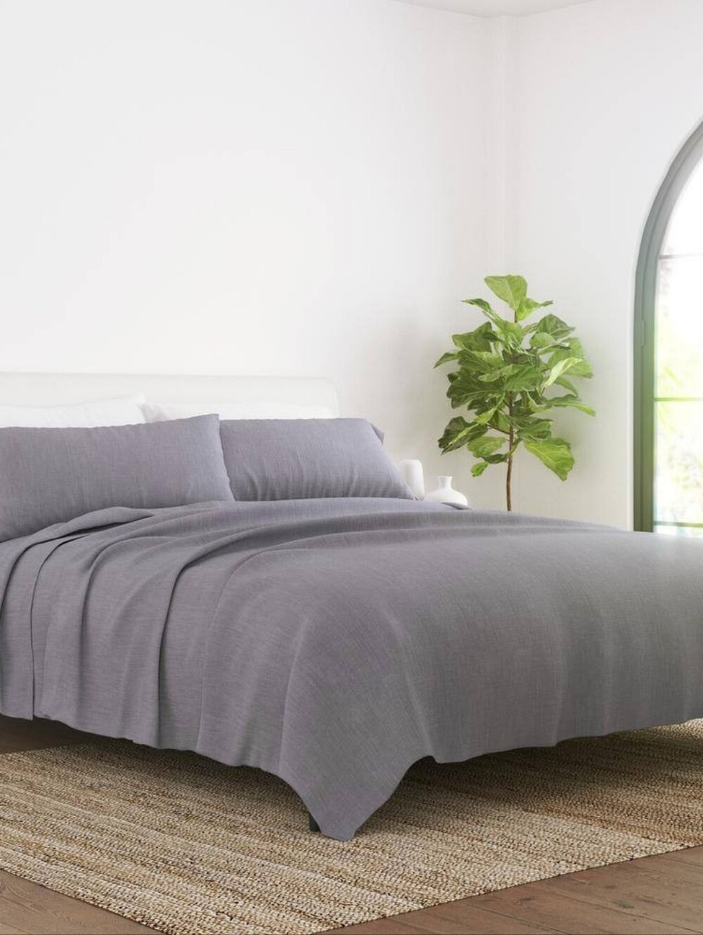 Becky Cameron Linen & Rayon from Bamboo Blend Deep Pocket 4pc TwinSheet Set 